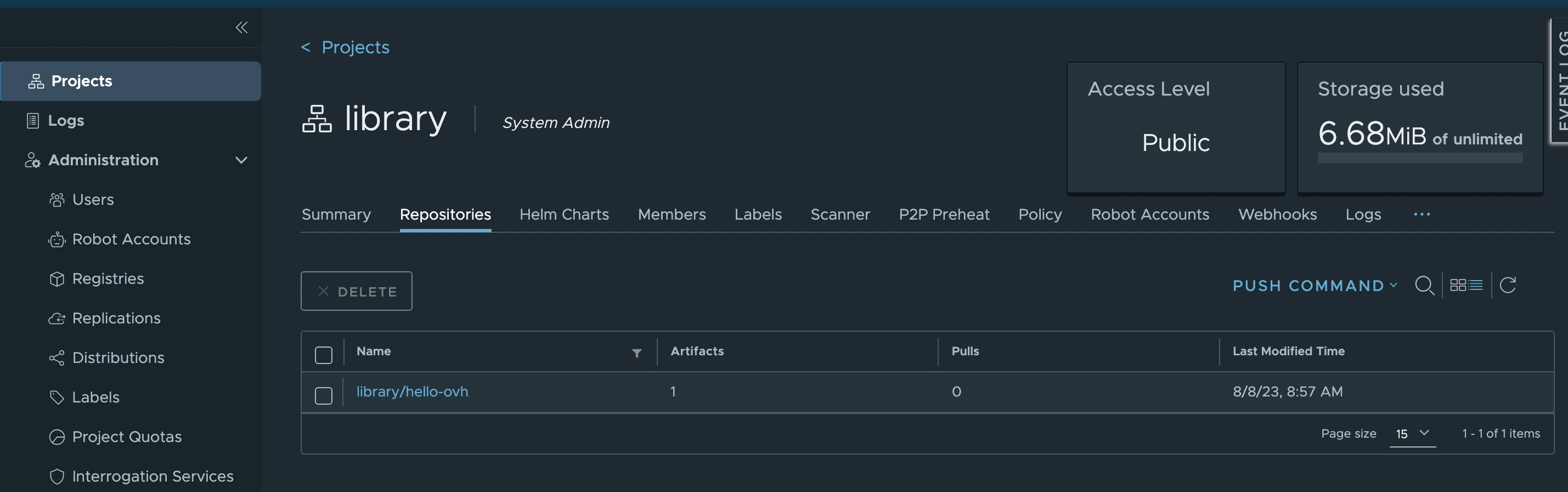 Sign OCI Artifacts with Cosign on OVHcloud Managed Private Registry