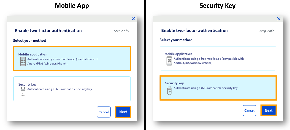 Securing an account with two-factor authentication – Support Guides