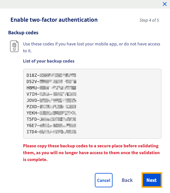 Securing an account with two-factor authentication – Support Guides