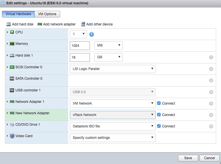 network adapter not recognized by vmware esxi 6.7