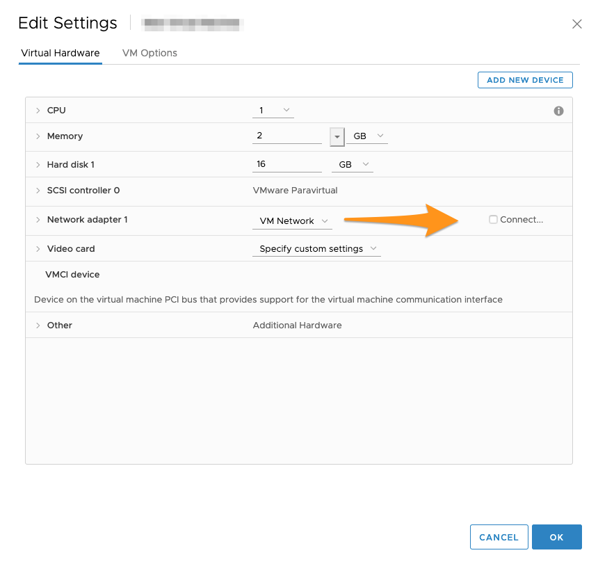 vsphere no clone option