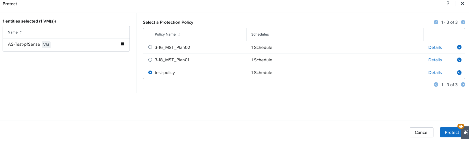 prism_VMs_dataProtection_choosePolicy.PNG